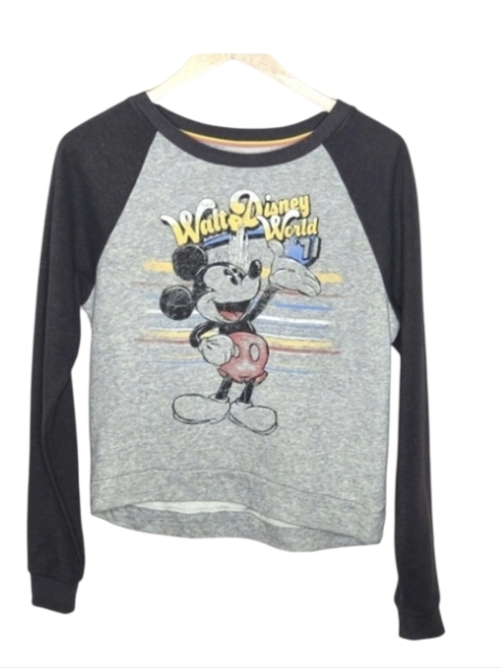 Walt Disney World Mickey Mouse '71 Pullover Cropped Sweatshirt